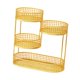 thumbnail image 4 of Cesta De Fruta De Metal Para Fiestas, Soporte De Fruta De Hierro Forjado, Soporte Para Servir Que Ahorra Espacio, Dorado, 4 of 5
