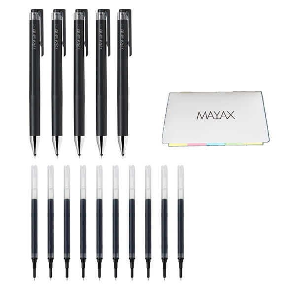 Bolígrafo de tinta gel MAYAX Pilot Juice Up 05, 5 bolígrafos y 10 repuestos