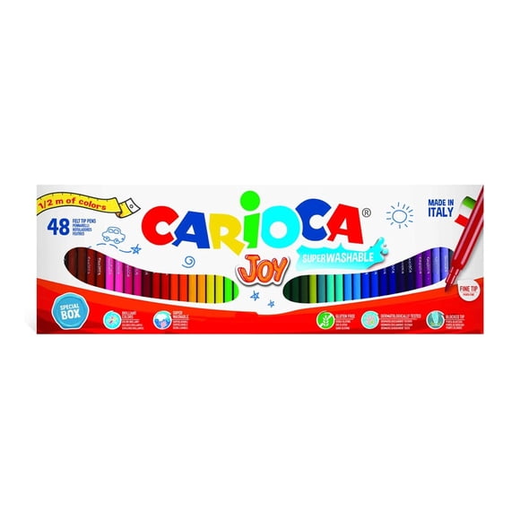Plumones Carioca Lavable (50 Colores)
