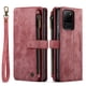 thumbnail image 1 of Wallet Case Artificial Leather Card Holder, Magnetic Kickstand & Zipper For Samsung Galaxy S23 S22 S21 S20 Ultra S21 FE S10 S9 S8 Plus Note 10 Note 20 Ultra, 1 of 3