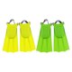 thumbnail image 1 of 2 Pares De Aletas Ajustables Para Entrenamiento De Natación Y Buceo, Color Amarillo Y Verde, 1 of 5