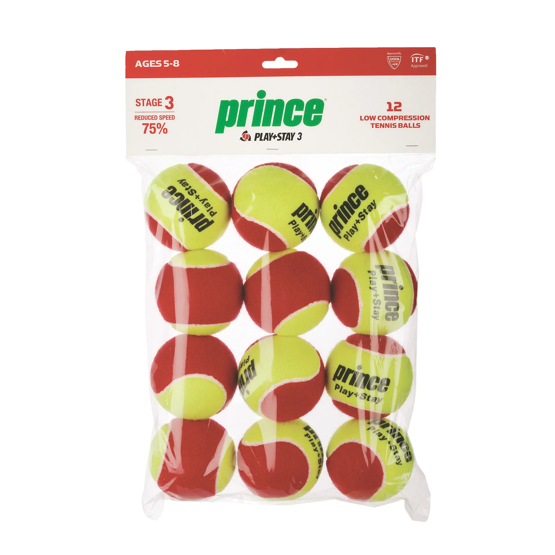 Prince - Bolsa 12 Pelotas Play And Stay Stage 3