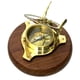 thumbnail image 1 of Reloj solar Sundial Compass Ectoria con base de madera, 1 of 1