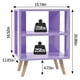thumbnail image 2 of Mesa de noche Aenuert, mesa de noche morada, mesa auxiliar moderna con almacenamiento abierto, mesa de noche de madera de 2 niveles para espacios pequeños, sala de estar, dormitorio, 2 of 6