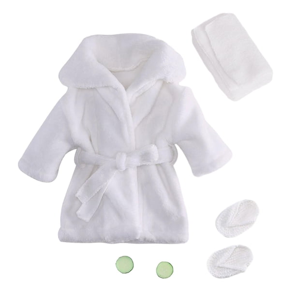 Accesorios De Fotografía Para Recién Nacidos, Albornoz, Disfraz Para Recién Nacido, Bata De Bebé Para Niños Pequeños, Color Blanco