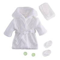 Bothyi - Accesorios De Fotografía Para Recién Nacidos, Albornoz, Disfraz Para Recién Nacido, Bata De Bebé Para Niños Pequeños, Color Blanco