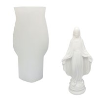 Bothyi - Molde De Vela De Silicona Diy Virgen María Yeso Resina Epoxi Fundición Estilo B