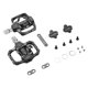 thumbnail image 3 of Pedales De Bicicleta MTB Con Calas De Doble Cara Para Pedal Sin Clip SPD Negro, 3 of 5