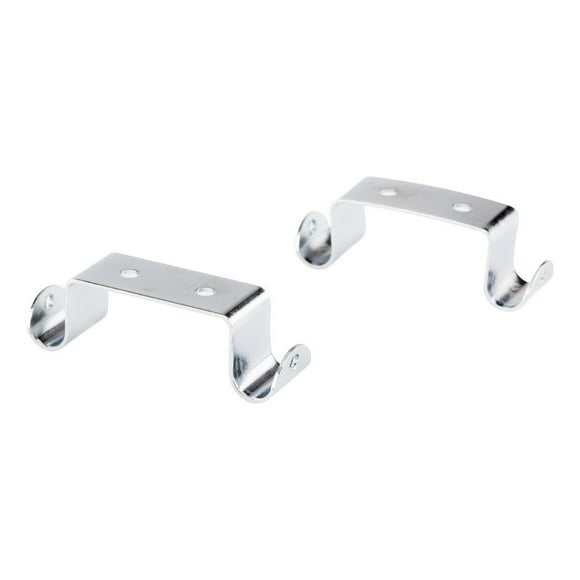 Pack 2 Unidades De Soporte Cromado Doble A Techo 12 Mm