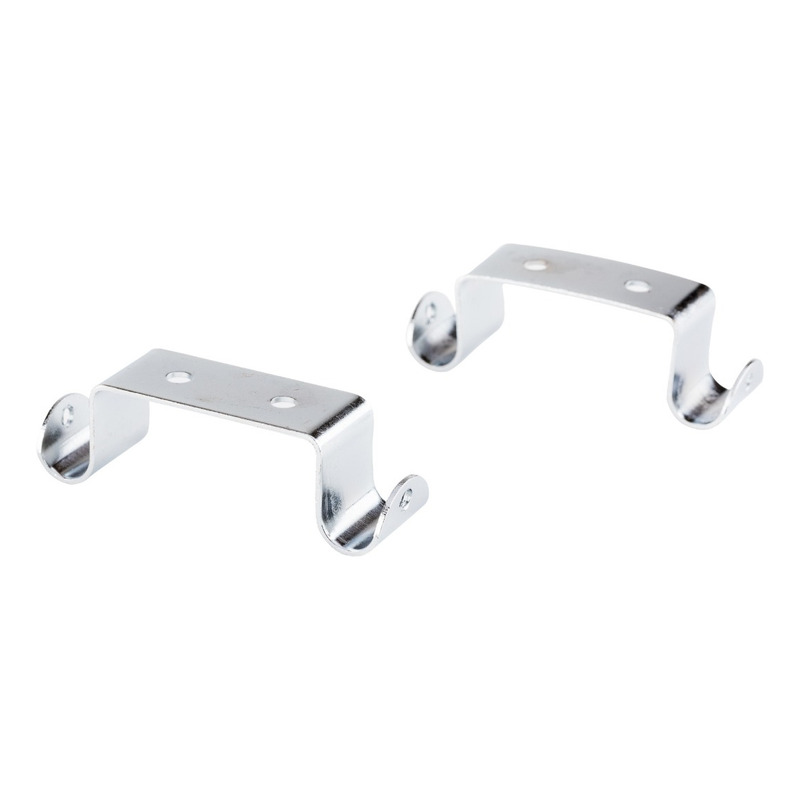 Metalhsa - Pack 2 Unidades De Soporte Cromado Doble A Techo 12 Mm