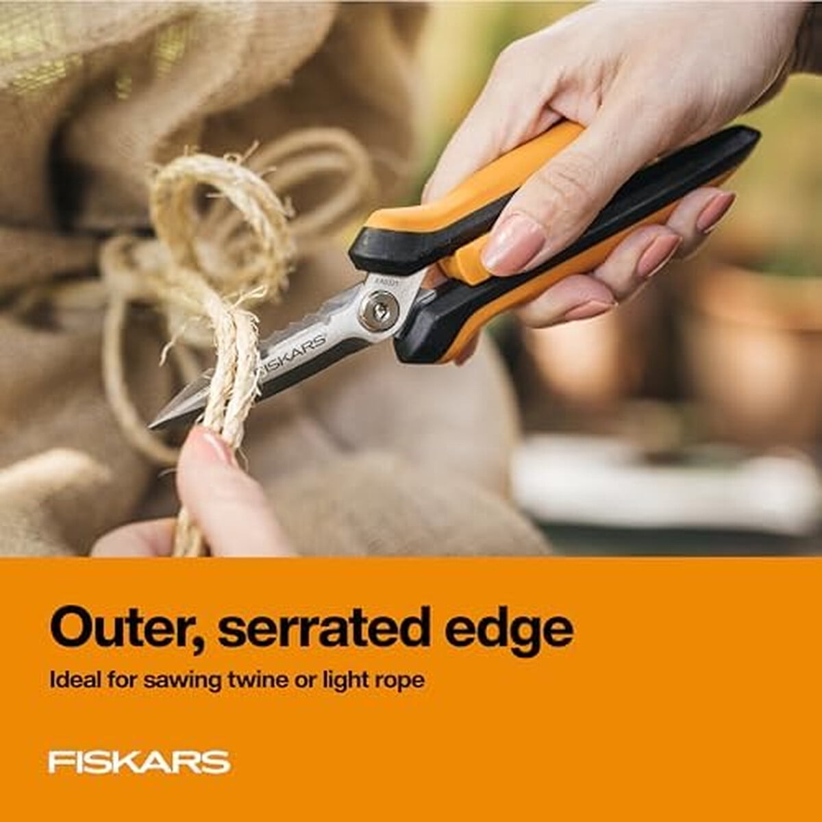 Tijera De Podar Fiskars Multipropósito 8 Pulgadas Acero