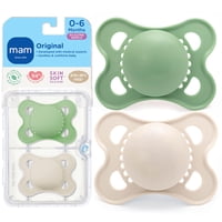 Chupete Mam Original Matte Para 0-6 Meses Con Funda Esterilizadora, 2 Unidades