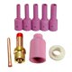 thumbnail image 1 of Copas De Cerámica De Alúmina Boquilla Guía De Flujo Aisladores Junta Gas Lente Collet, 1 of 6