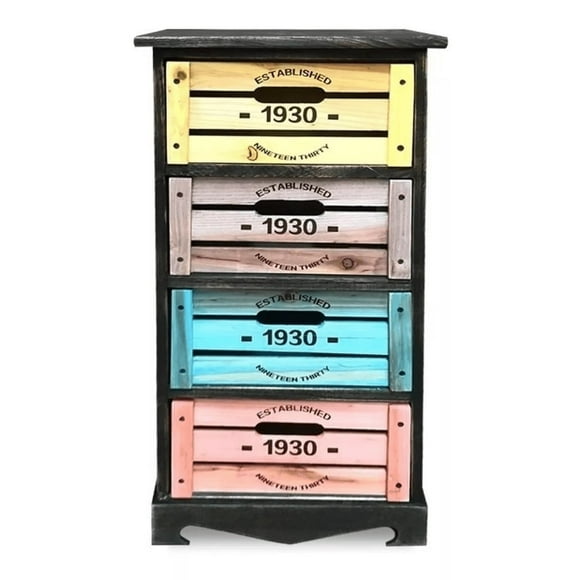 Mueble 4 Cajones, Colores. Modelo 1930 - S0319