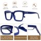 thumbnail image 5 of Gafas de lectura LOUOL LZT Oprah Style Square +2.0 Blue Light, 5 of 7