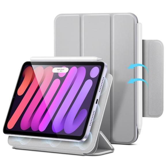 Funda ESR para iPad Mini 7 A17 Pro, iPad Mini de 7.ª y 6.ª generación, color gris