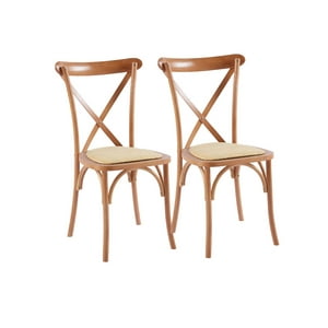 Habita2 Chile - Pack 2 Silla Crossback Madera - Natural