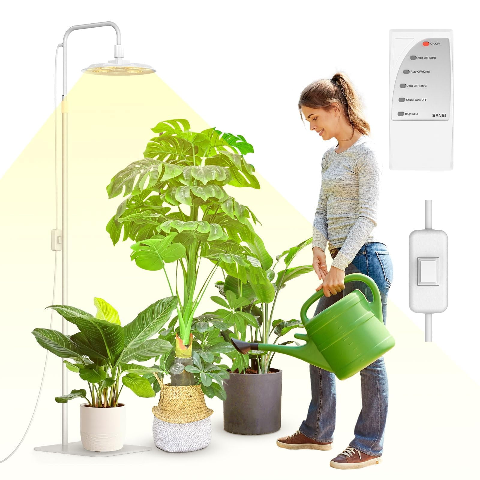 Luces De Cultivo Sansi 100w De Espectro Completo Para Plantas De Interior