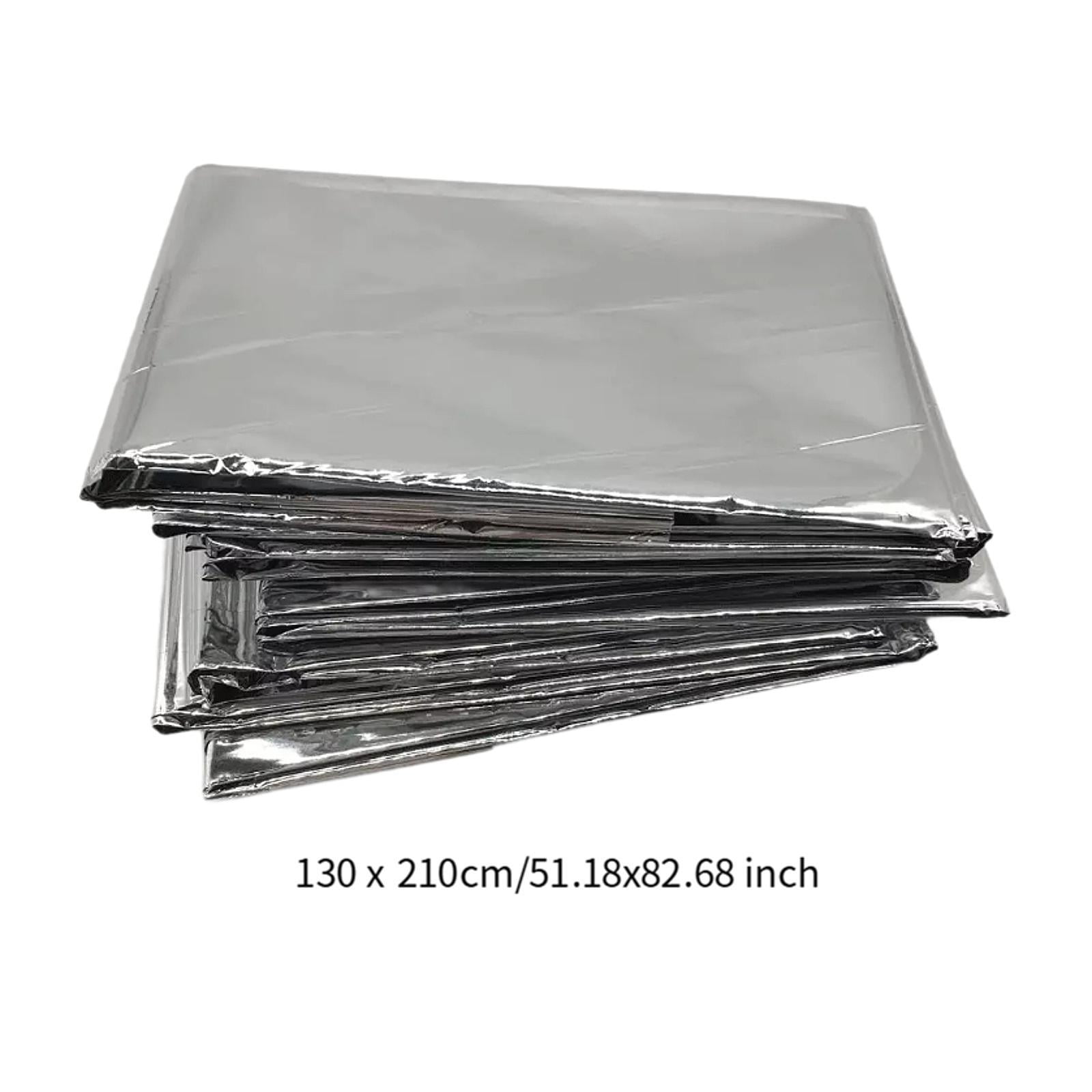 Magideal - 5 Mantas De Emergencia, Manta Espacial, Refugio Portátil Para Acampar, Manta Térmica Mylar, Mantas De Supervivencia Para Caminatas, Campamentos En