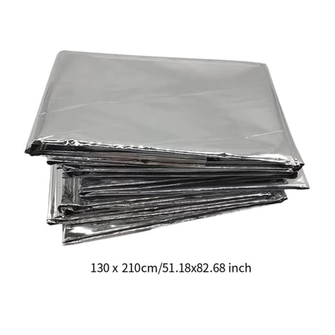 Magideal - 5 Mantas De Emergencia, Manta Espacial, Refugio Portátil Para Acampar, Manta Térmica Mylar, Mantas De Supervivencia Para Caminatas, Campamentos En