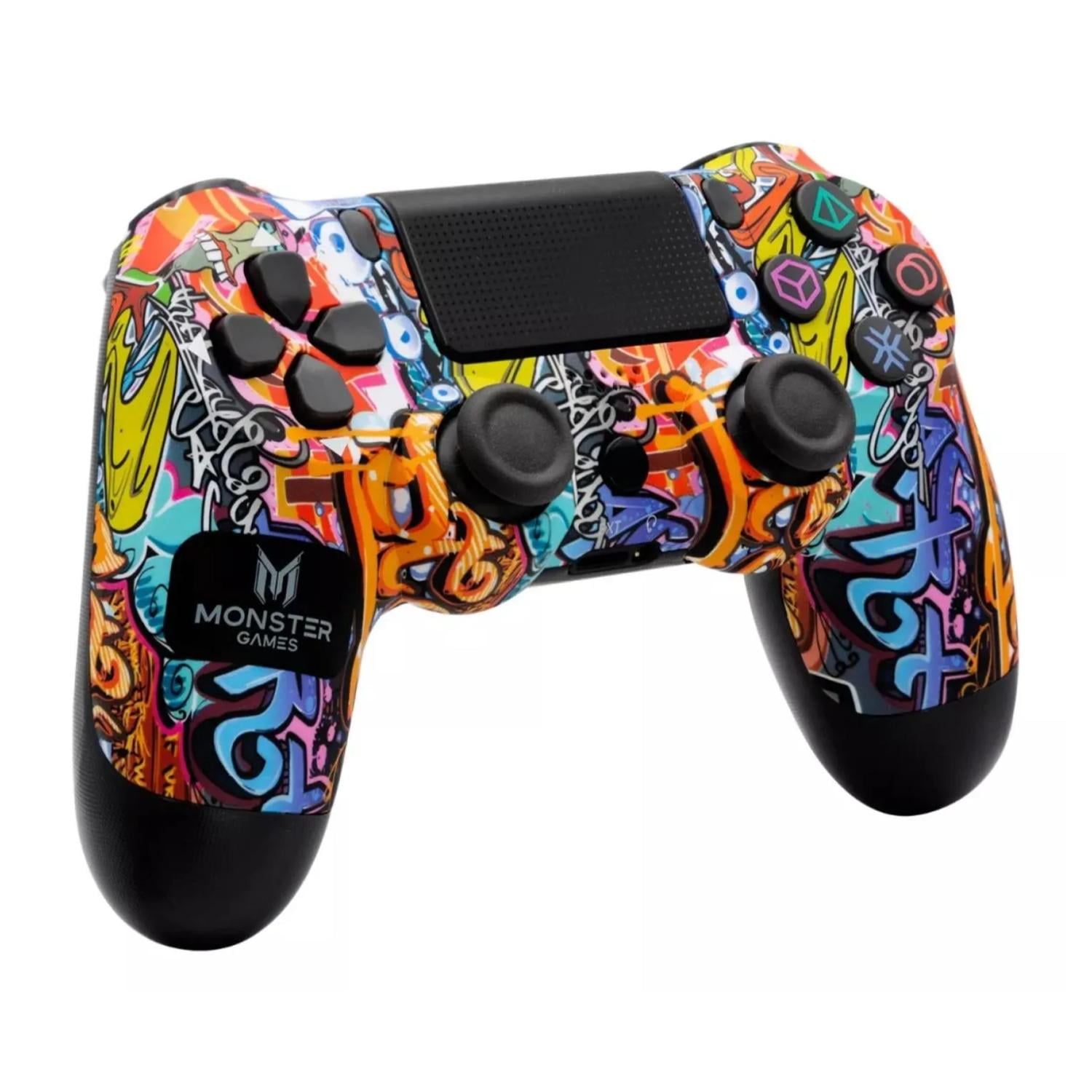 Monster Games - Joystick Control Inalambrico Pc Ps4 Grafiti