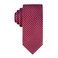 Corbata Tommy Hilfiger Core Micro Red Silk Tejida Para Hombre