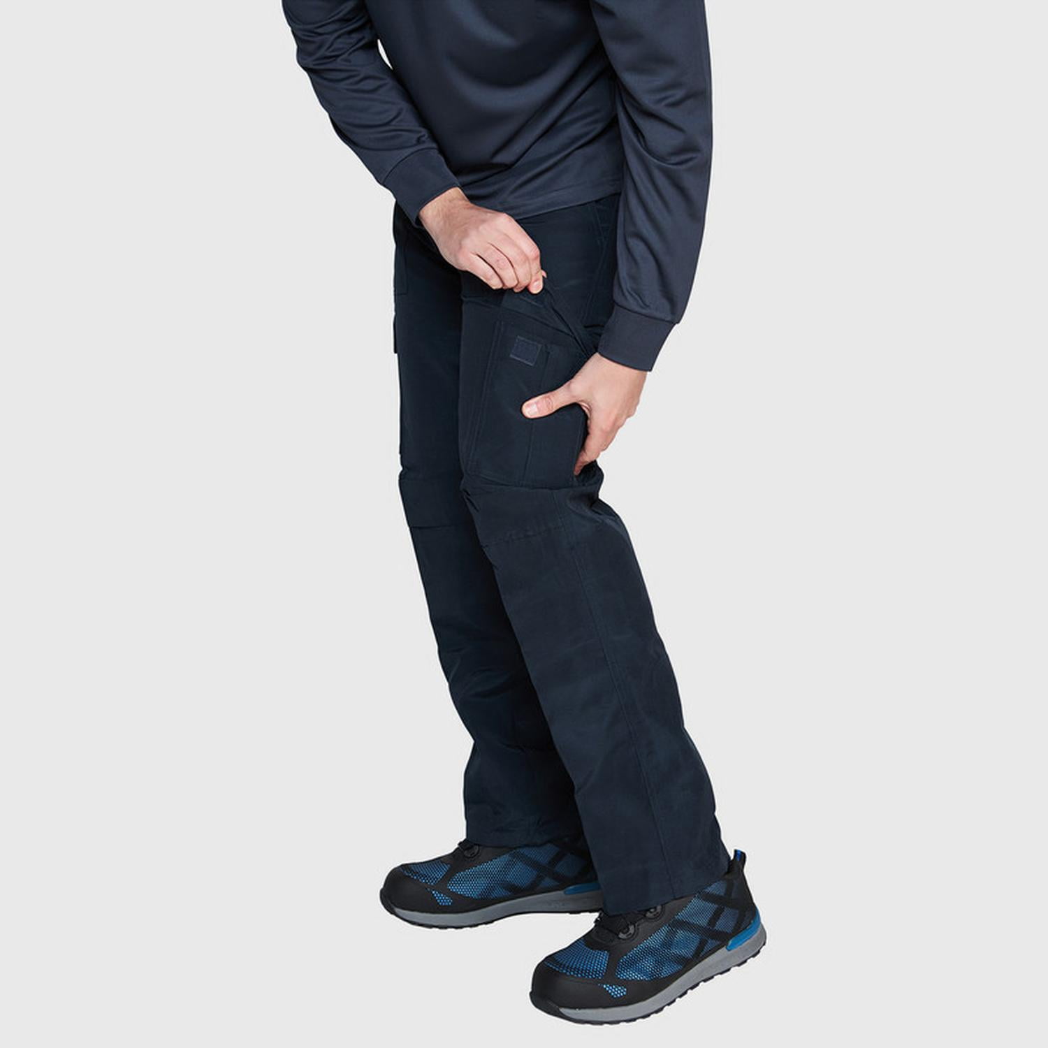 Jayson - Pantalón Cargo Poplin Cintura Elasticada Azul Marino Xxl