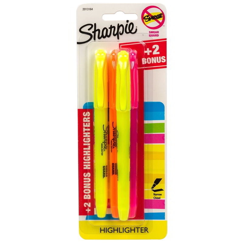 Sharpie - Destacadores Fluor 4 Unidades