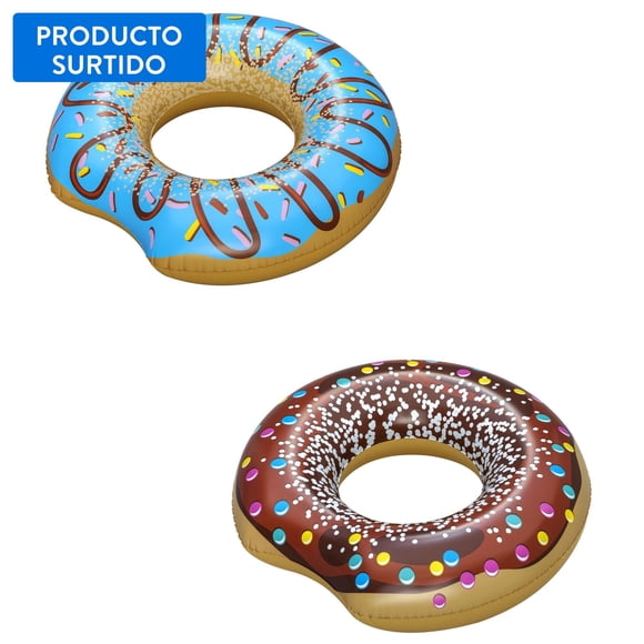 Flotador inflable diseño donut 1,07 m, producto surtido, 1 un Flotador de aro