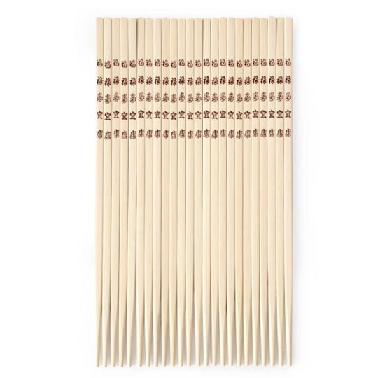 Set De Palillo Chinos Bambú 12 Piezas Natural 1 Un Haus