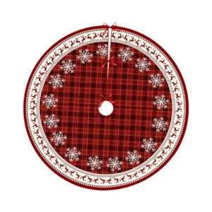 Magideal - Falda De Árbol De Navidad De 35 Pulgadas, Falda De Árbol De Navidad, Cubierta De Base De Árbol De Navidad, Estera De Árbol De Vacaciones Para Bodas De