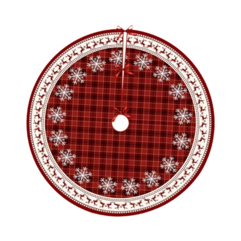 Magideal - Falda De Árbol De Navidad De 35 Pulgadas, Falda De Árbol De Navidad, Cubierta De Base De Árbol De Navidad, Estera De Árbol De Vacaciones Para Bodas De
