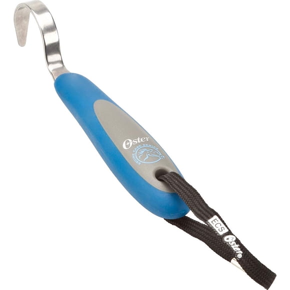 Piqueta para cascos de caballo Oster Equine Care, azul, con mango de goma