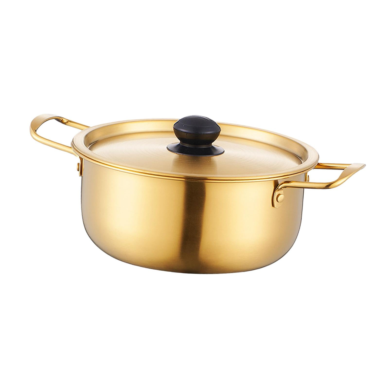 Magideal - Olla De Ramen Coreana, Olla De Cocina Ramen, Utensilios De Cocina De Calentamiento Rápido, Olla Para Sopa De Fideos Instantáneos, Cocina Ramyun Para 22cm