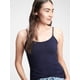 thumbnail image 2 of Top Cami Shirt GAP, uniforme azul marino ajustado para mujer, 2 of 3