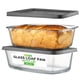 thumbnail image 1 of Set de Moldes de Vidrio para Pan NutriChef 1.9QT 4 Piezas con Tapas, 1 of 7