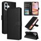 thumbnail image 4 of Funda Cartera para iPhone 16 Plus con Tarjetero, Soporte y Cordón - Protección Negro, 4 of 6