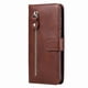 thumbnail image 5 of Funda tipo cartera para Google Pixel 7A con bolsillo con cremallera y ranuras para tarjetas – Función de soporte Marrón, 5 of 6