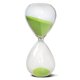 thumbnail image 1 of Reloj Hourglass HoveBeaty para arena soplada a mano, 15 minutos, color verde, 1 of 7