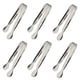 thumbnail image 1 of Pinzas Para Hielo De Acero Inoxidable 10 8 Cm Color Plateado Paquete De 6, 1 of 7