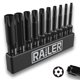 thumbnail image 1 of Juego de Bits Torx Railer 5 cm 10 piezas Acero S2 para Impacto, 1 of 6