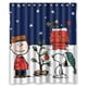 thumbnail image 1 of Cortina de ducha navideña de Charlie Brown y Snoopy, juego de cortinas de baño con ganchos, tamaño 60 x 72 pulgadas, 1 of 3
