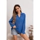 thumbnail image 3 of Blusa Mujer Lino Algodón Premium Liviana Botones Tendencia 8054, 3 of 4
