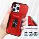 thumbnail image 2 of Funda Armada para iPhone 14 Pro Max con Tapa Deslizante y Soporte Magnético Giratorio Rojo, 2 of 5