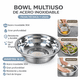 thumbnail image 2 of Pack 6 Bowls de Acero Inoxidable 18 cm | Multiuso para Cocina | Resistentes, Profundos y Fáciles de Limpiar, 2 of 3