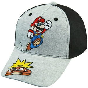 Gorra De Béisbol Nintendo Super Mario Boys De 4 A 12 Años, 100% Algodón