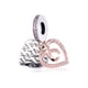 thumbnail image 1 of Dangle Charm Pandora Two-Tone Infinity Heart Double Dangle, 1 of 2