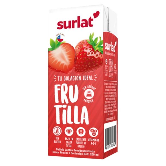 Bebida Láctea Sabor Frutilla, 200 ml