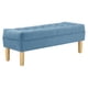 thumbnail image 2 of Banqueta Wood 2c Felpa 05 Azul Petroleo, 2 of 4
