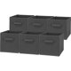 thumbnail image 1 of Bidones de almacenamiento SIMPLE HOUSEWARE, cubos plegables, 28 cm, gris oscuro, paquete de 6, 1 of 7